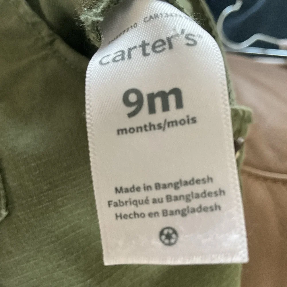 Carter 9 Months‎ ROAR SOME SHORTALLS Green
